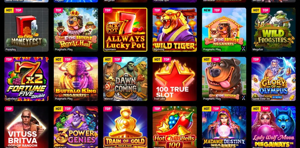 Točte válci SlotsVader Casino
