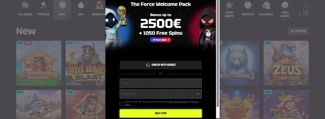 Zobrazit uvítací bonus kasino.